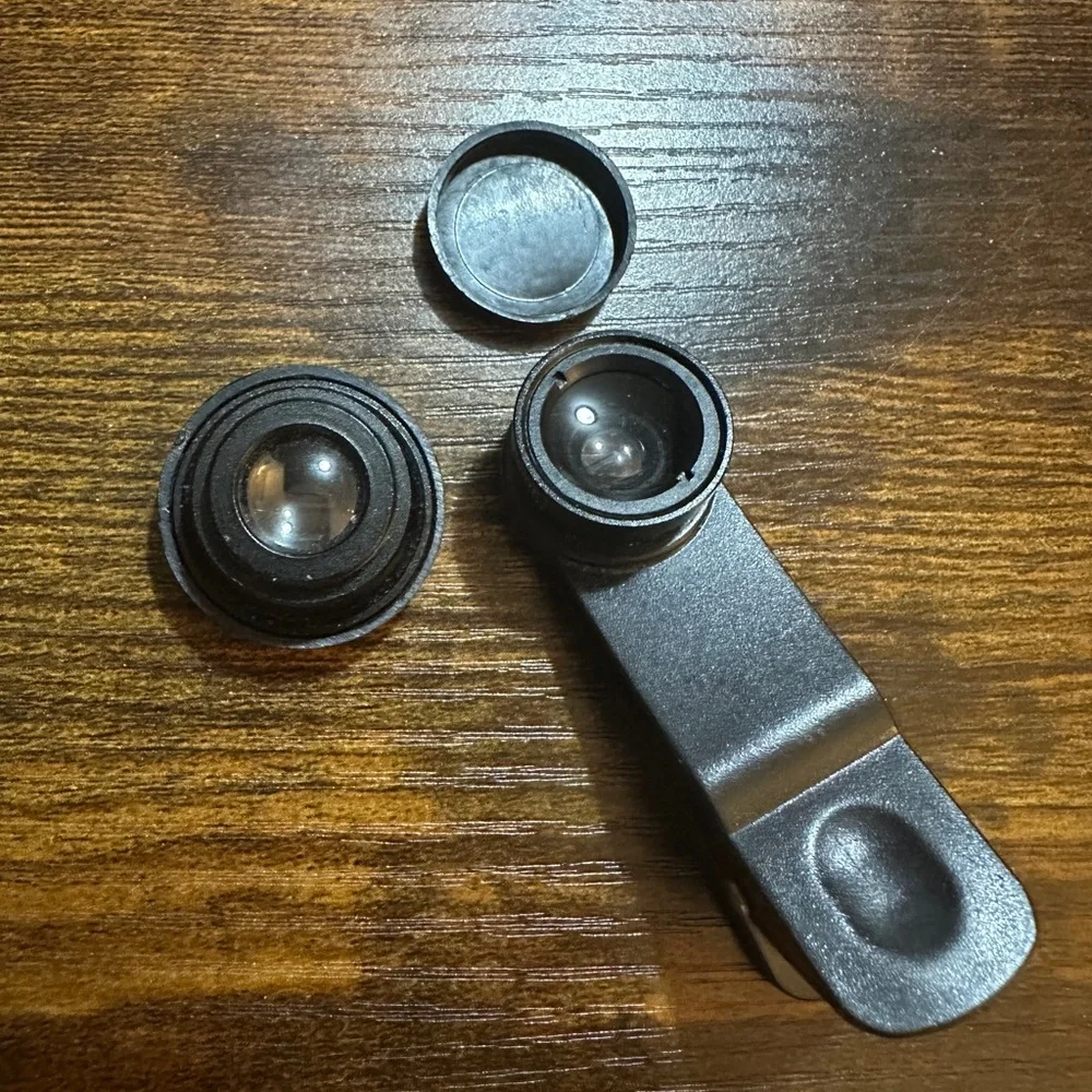 Black Clip-On Camera Lens Set
